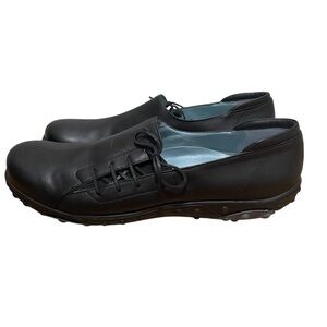 Cordani Linea Blu Brunswick Leather Driving Shoes Black Womens Size 41